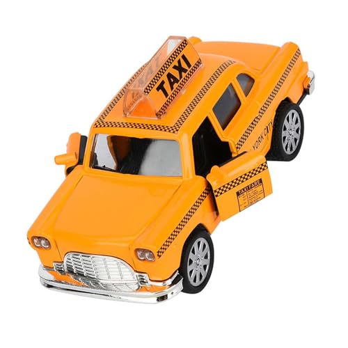 Riuulity Mini Weil Modell 1:32 Realistischer Auto -Raben mit Licht und Musik, Einfach zu Bedienen, Hübsch für, Plastikautospielzeug und Qualitätslegierung (Taxi a) von Riuulity