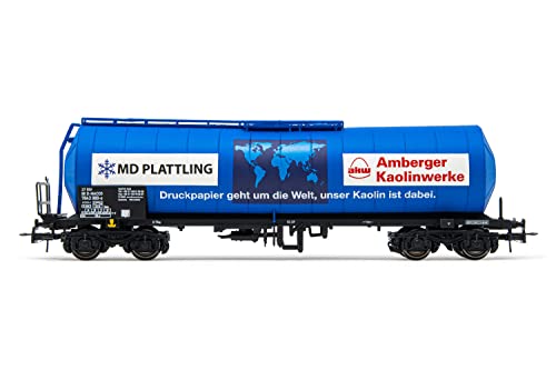 Nacco Tankwagen „Amberger Kaolin“, 4 Achsen, isoliert, blau lackiert, Epoche VI (neue laufende Nummer) von Rivarossi