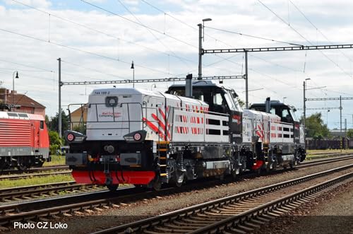 Rivarossi HR2898S Rail Traction Company weiß/Schwarze Lackierung mit roten Streifen DCC Sound Loco – Diesel von Rivarossi