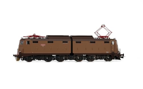 Rivarossi HR2936S FS, 6-Achsen-Elektrolokomotive E.636 3. Serie, Castano/Isabella Livery, ohne Dachrinnen, EP. IV-V, mit DCC Loco Sound-Decoder, elektrisch von Rivarossi