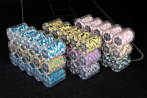 Riverboat Gaming High Roller nummerierte Pokerchips - 14g 100 Stück Rack (alle Stückelungen) (0.25) von Riverboat Gaming