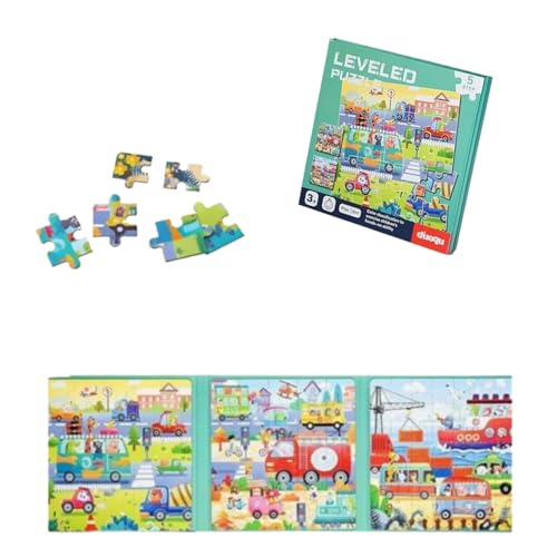 Rmerasor Magnetpuzzle ab 3 Jahre Vielseitiges Magnetspiel für Kinder, Ideal für Paw Patrol Puzzle ab 3, Bluey Puzzle Enthusiasten Anziehpuppen und Straßenpuzzle Inklusive von Rmerasor