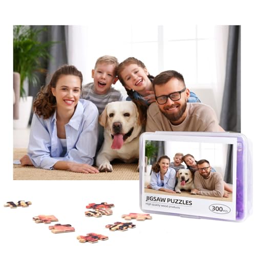 Personalisiert Puzzle,Personalisiertes Fotopuzzle,Foto Puzzle selbst gestalten300 500 1000 Teile mit eigenem Foto Bedrucken,Originelles Puzzle Fotogeschenk für Jahrestag Geburtstag Weihnachten von RoPox