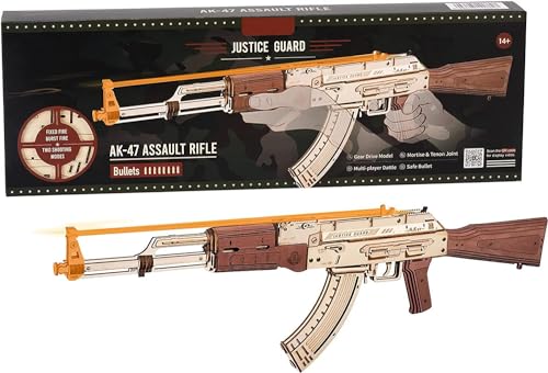 ROWOOD 3D Puzzle Holz AK47 Modellbau, DIY Spielzeug Gewehr, Holzpuzzle Modellbausatz Bastelsets Geschenk für Erwachsene und Junge von rowood