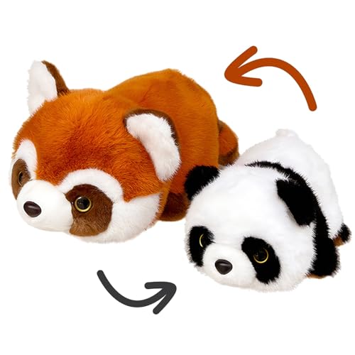 Roadoor Wendbares Panda-Stofftier, rotes Panda-zu-Panda-Plüschtier, doppelseitiges Panda-Plüschtier für Kinder von 3–12 Jahren Panda 15cm von Roadoor