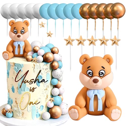 Roaring Good Time Bär Tortendeko Baby Bär Baby Shower Cake Topper Bären Tortendeko Baby Shower Geburtstag Kuchen Dekoration von Roaring Good Time