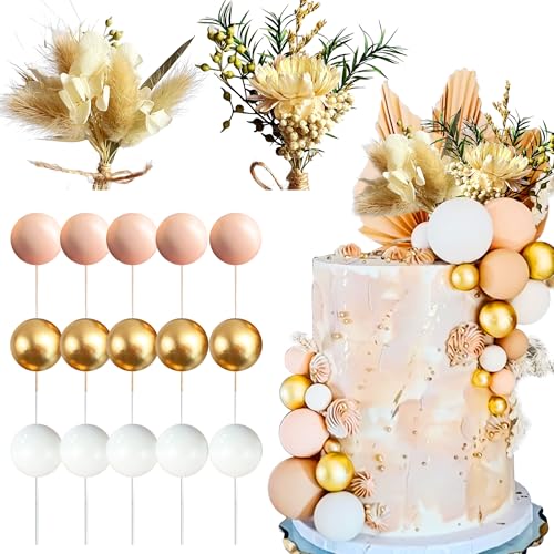 Roaring Good Time Boho Tortendeko Dekoration Natürlicher Kuchen Deko Hochzeit Tortendeko Goldene Hochzeit Kuchen Deko Mädchen Blumen Tortendeko von Roaring Good Time