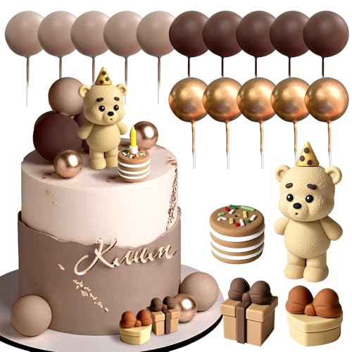 Braunbär Tortendeko Bär Baby Shower Cake Topper Bären Tortendeko Baby Shower Geburtstag Kuchen Dekoration von Roaring Good Time