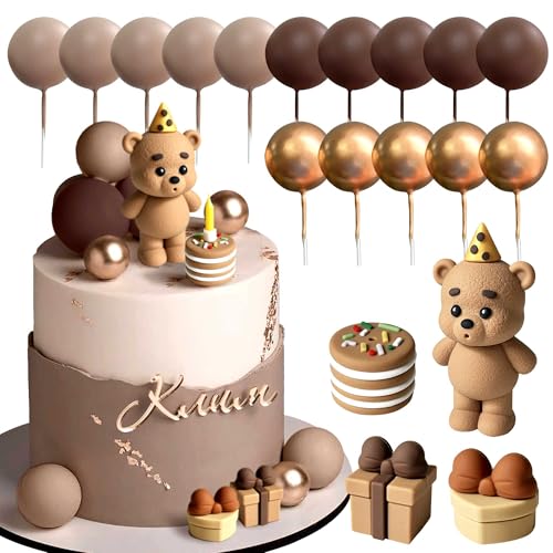 Braunbär Tortendeko Baby Bär Baby Shower Cake Topper Bären Tortendeko Baby Shower Geburtstag Kuchen Dekoration von Roaring Good Time