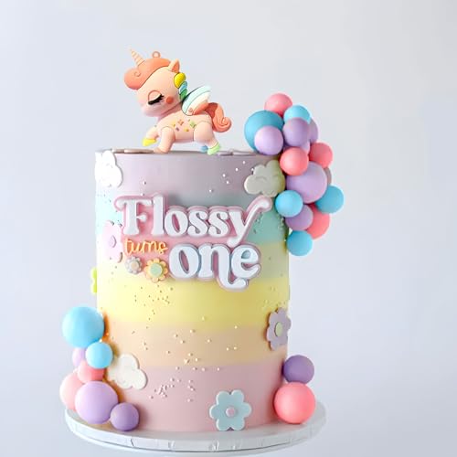 Roaring Good Time Einhorn Kuchendeko Einhorn Tortendeko Geburtstag Kuchen Topper Einhorn Regenbogen Happy Birthday Macaron Kuchen Deko für Mädchen Junge von Roaring Good Time