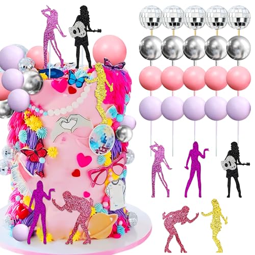 Roaring Good Time Singer Birthday Cake Decoration Mädchen Thema Fotohintergrund Ära Party Musik Fans Liebhaber Party Supplies von Roaring Good Time