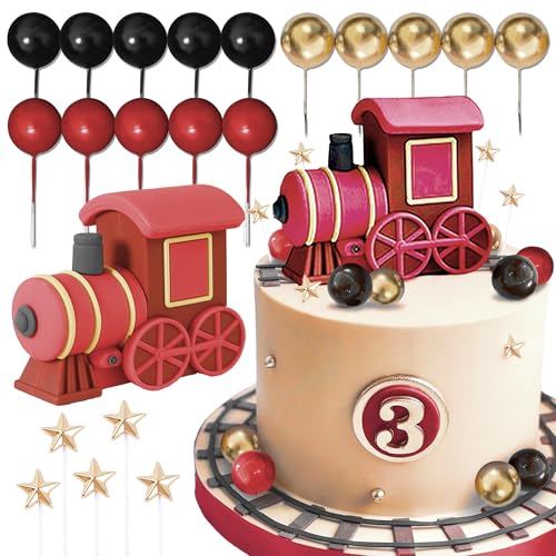 Roaring Good Time Roter Zug Kuchen Dekoration Weihnachten Zug Kuchen Topper Zug Thema Geburtstag Dekorationen Party Supplies Kuchen Dekoration von Roaring Good Time