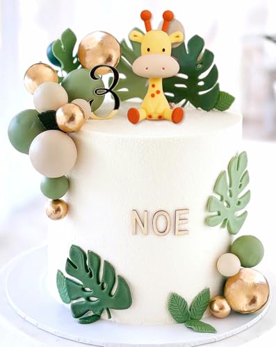 Roaring Good Time Wilde Kuchen Topper Safari Baby Party Kuchen Dekorationen Mädchen Safari Kuchen Dekorationen Wilde Ein Kuchen Topper 1.Geburtstag Mädchen Zoo Tier Kuchen Toppers von Roaring Good Time