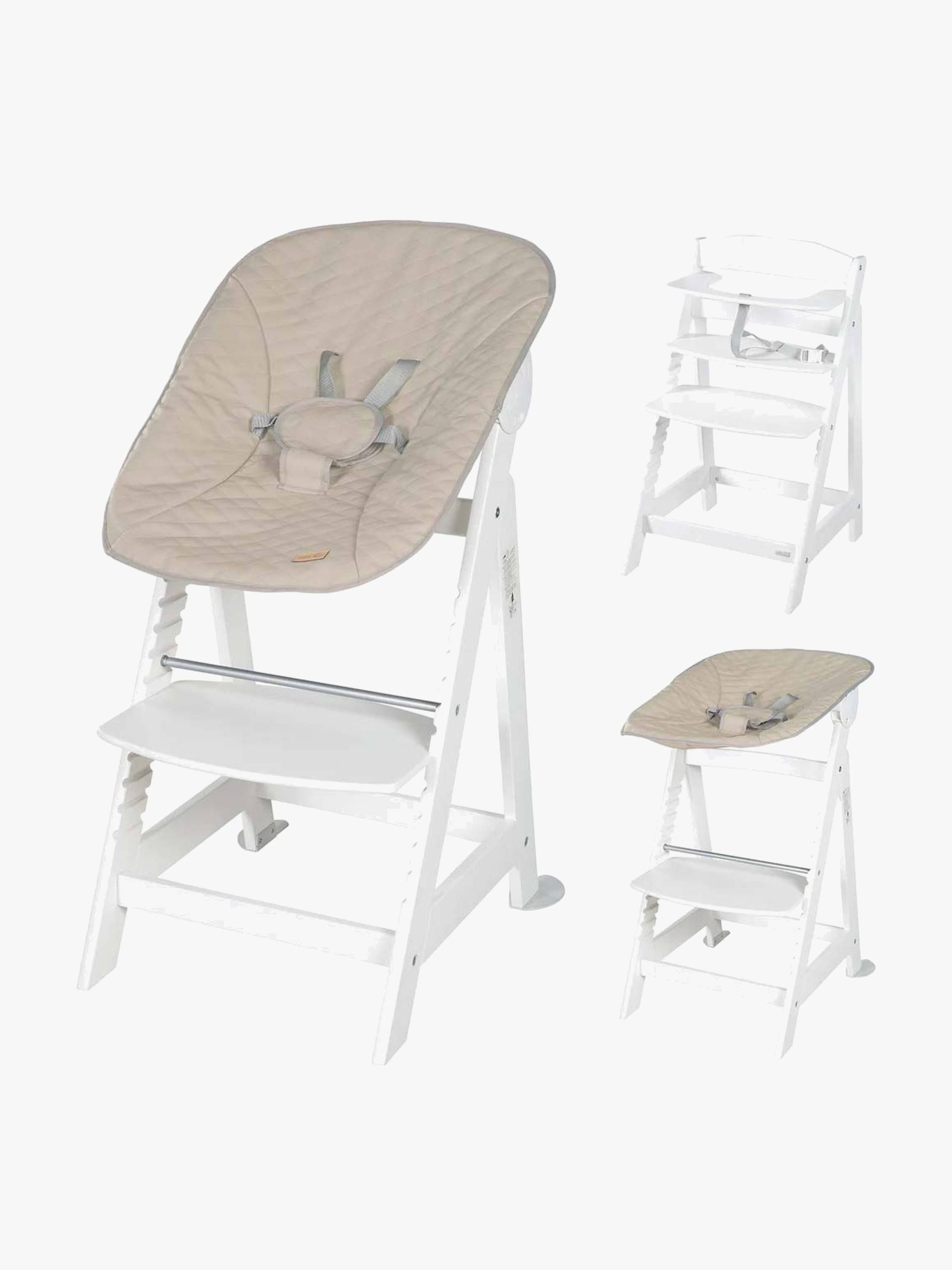 Roba Born Up 2-in-1 Hochstuhl, White/Greyish Quilted Roba Born Up 2-in-1 Hochstuhl, White/Greyish Quilted von Roba