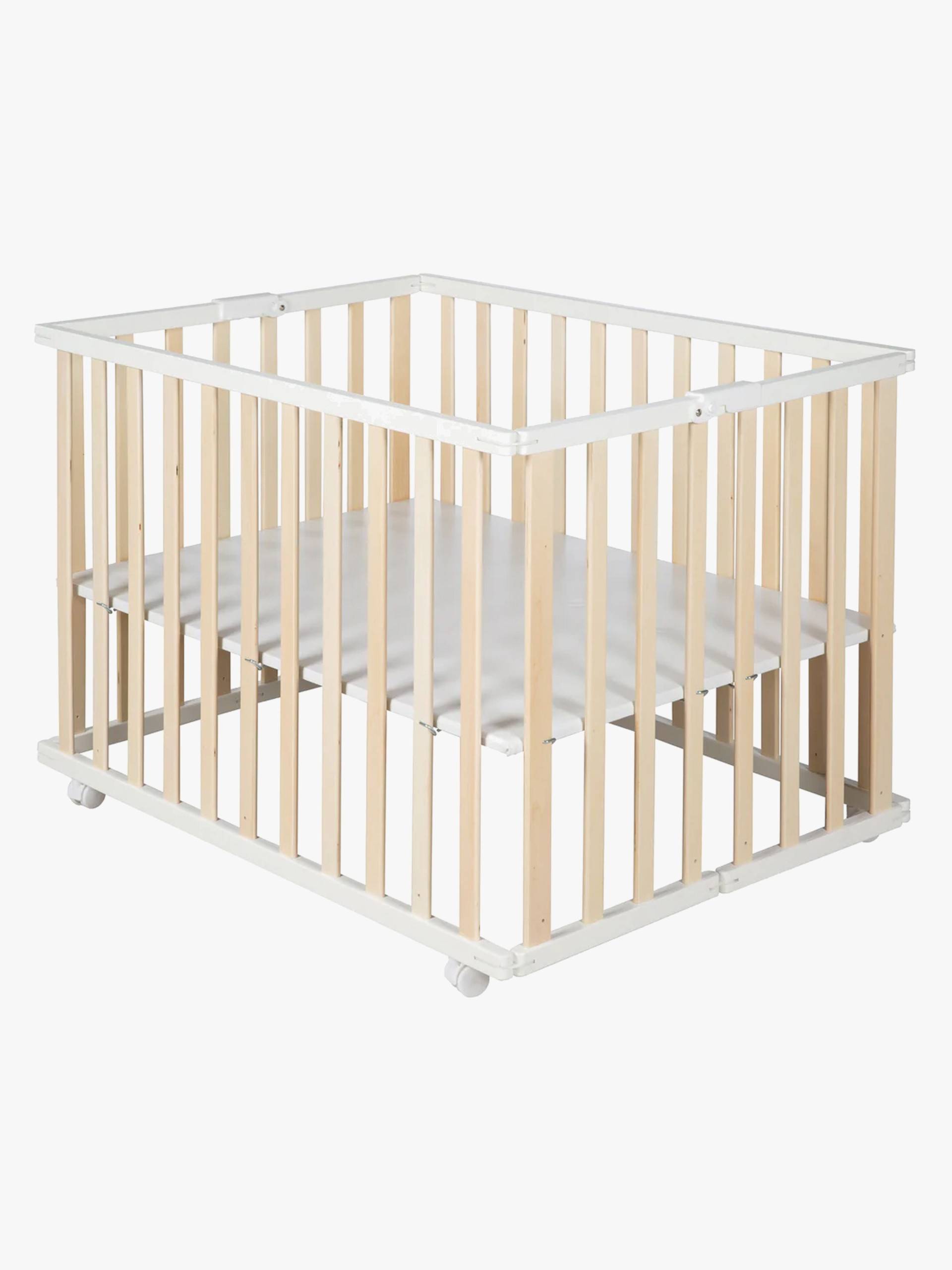 Roba Faltbar Laufgitter mit Rädern, Wood White Roba Faltbar Laufgitter mit Rädern, Wood White von Roba