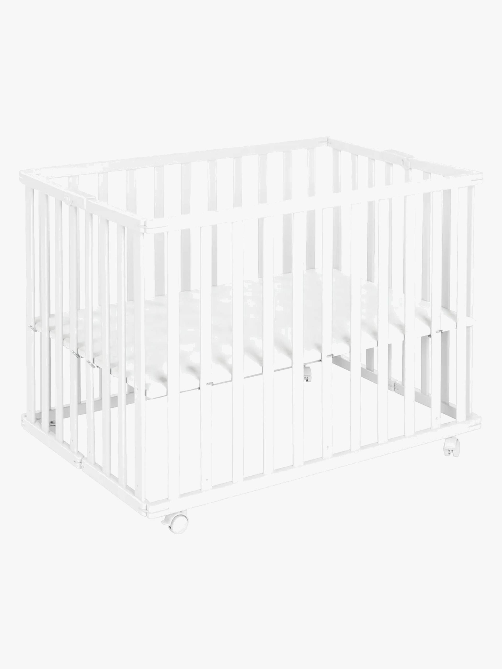 Roba Faltbares Laufgitter mit Rädern, White Roba Faltbares Laufgitter mit Rädern, White von Roba