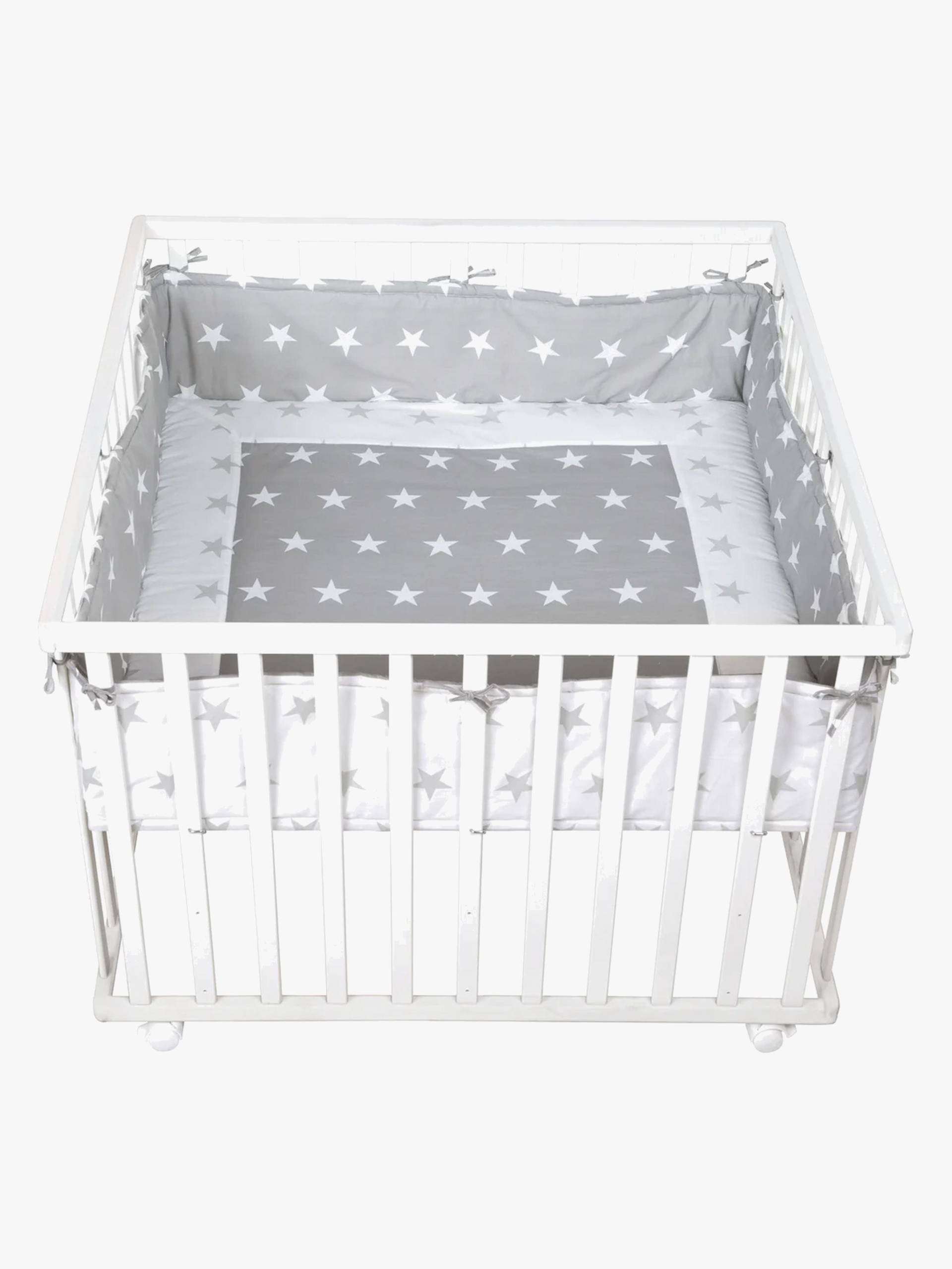 Roba Laufgitter mit Rädern, Little Stars White Roba Laufgitter mit Rädern, Little Stars White von Roba