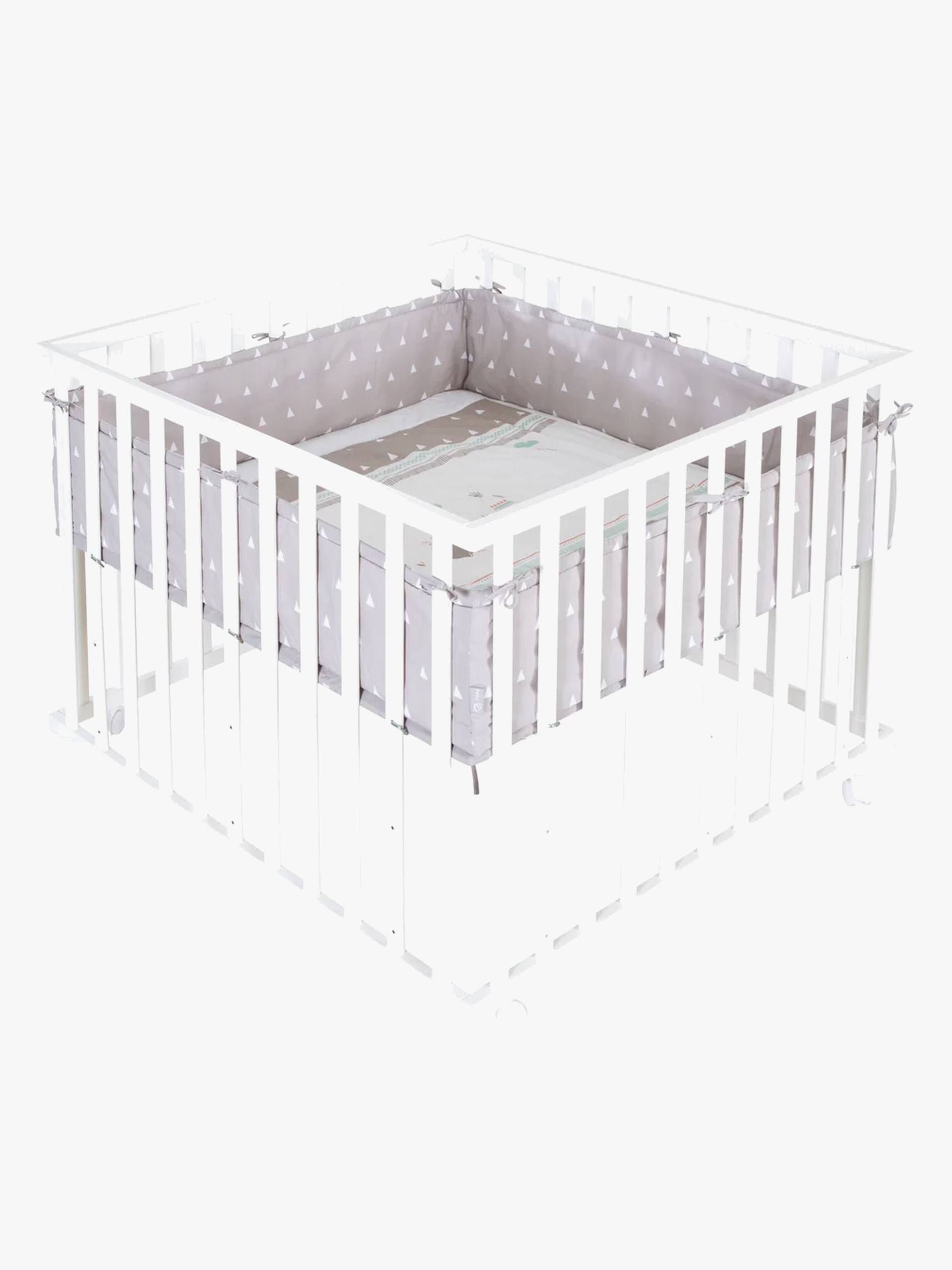 Roba Laufgitter mit Rädern & Bettbegrenzung, Indian Bears White Roba Laufgitter mit Rädern & Bettbegrenzung, Indian Bears White von Roba