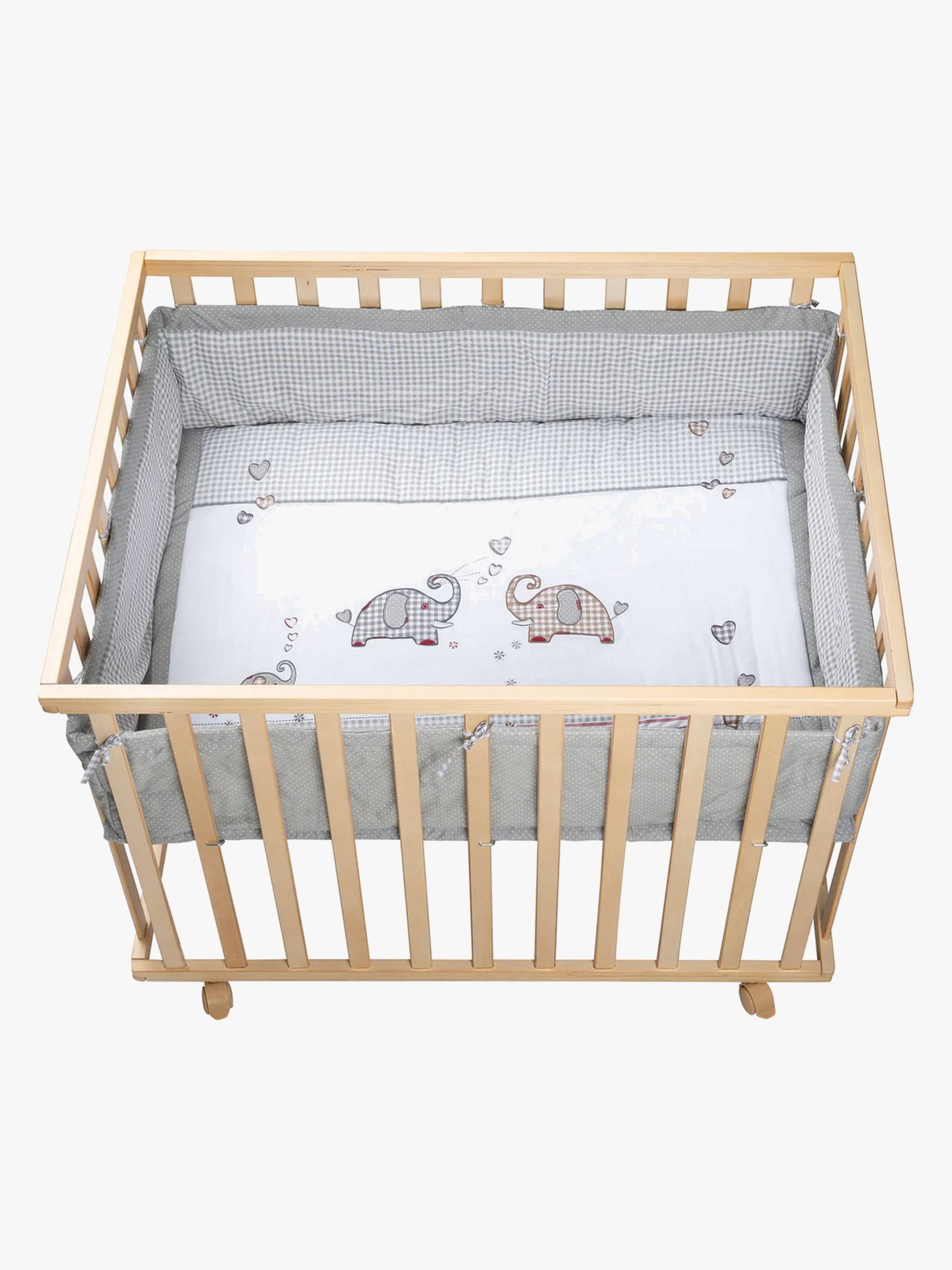 Roba Laufgitter mit Rädern & Bettbegrenzung, Jumbotwins Wood Roba Laufgitter mit Rädern & Bettbegrenzung, Jumbotwins Wood von Roba