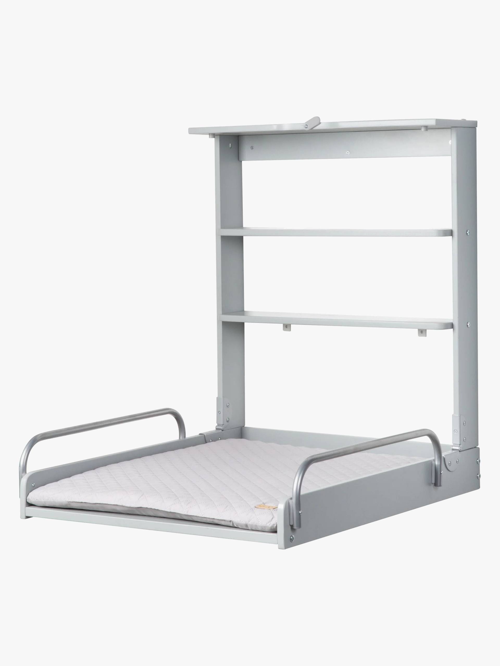 Roba Wandmontierter Wickeltisch & Wickelunterlage, Taupe Lacquered/Silver Grey Roba Wandmontierter Wickeltisch & Wickelunterlage, Taupe Lacquered/Silver Grey von Roba