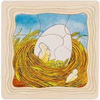 Goki 57521 - Schichtenpuzzle Das Huhn von Gollnest & Kiesel KG