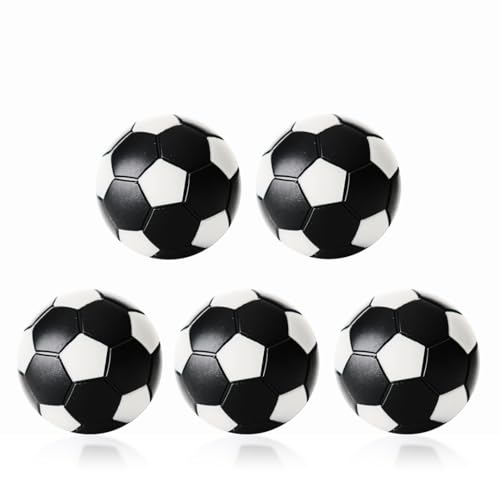 Robertson Kickerball Winspeed 32 mm 5er Set schwarz/weiß, farbecht, Abriebfest und langlebig, für Tischfußball und Tischkicker, 5 Stück von Robertson