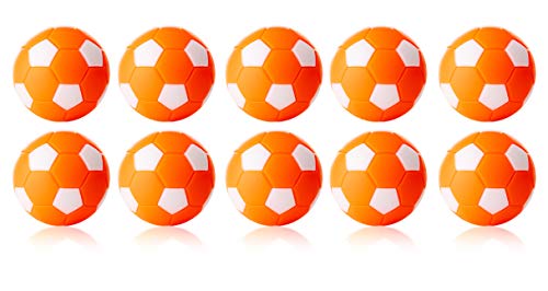 Robertson Kickerball Winspeed 35 mm 10er Set orange-weiß, farbecht, Abriebfest und langlebig, für Tischfußball und Tischkicker von Robertson