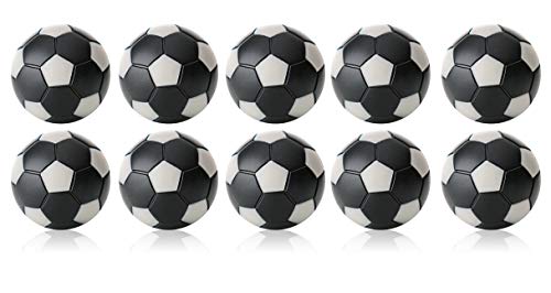 Robertson Kickerball Winspeed 35 mm 10er Set schwarz-Silber, farbecht, Abriebfest und langlebig, für Tischfußball und Tischkicker von Robertson