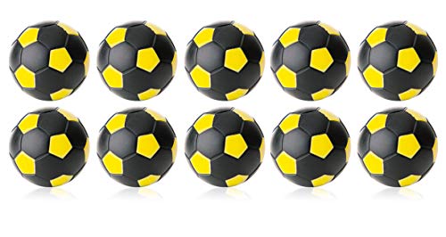 Robertson Kickerball Winspeed 35 mm 10er Set schwarz-gelb, farbecht, Abriebfest und langlebig, für Tischfußball und Tischkicker von Robertson