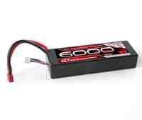 LiPo 7,4V, 6000mAh, 50C, 2S-2P, Racing Pack T-Stecker ack T-Stecker von Robitronic