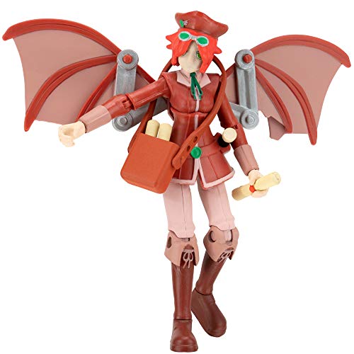 Roblox Imagination Collection Skylas, The Skyland Delivery Girl-Figuren-Set [enthält exklusives virtuelles Artikel], Rot von Roblox