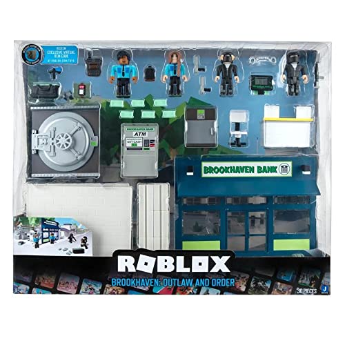 Roblox ROB0689 - Deluxe Spielset Brookhaven: Outlaw and Order, Spielset mit exklusivem Spielcode, ab 6 Jahren von Roblox