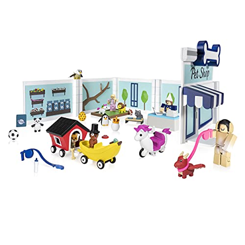 Roblox ROG0177 Celebrity Deluxe Spielset Adopt Me Pet Store mit 3 Spielfiguren, 9 Tierchen, Zubehör und Spielcode für Kinder ab 6 Jahren Roblox ROG0177 Celebrity Deluxe Spielset Adopt Me Pet Store mit 3 Spielfiguren, 9 Tierchen, Zubehör und Spielcode für Kinder ab 6 Jahren von Roblox