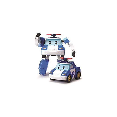 Silverlit ROBOCAR Poli 54209 Figur Poli by, verwandelbare Figur, Roboter oder Auto, 10 cm, blau, ab 3 Jahren von Robocar Poli