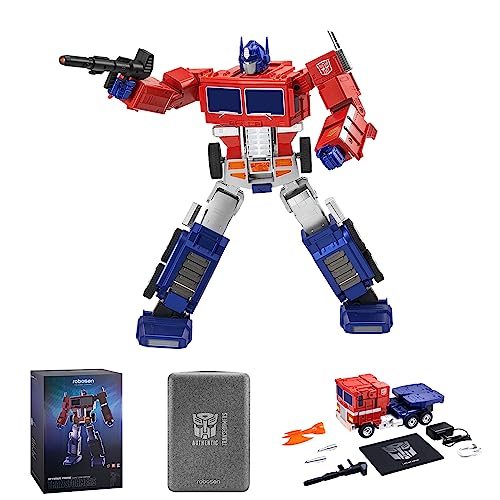 Robosen Elite-Edition Optimus Prime Transformer: Sprach- & App-gesteuert, interaktiv, von der G1-Serie inspirierter wandelbarer Roboter - EIN Traum für Sammler und Transformers-Fans jeden Alters von Robosen