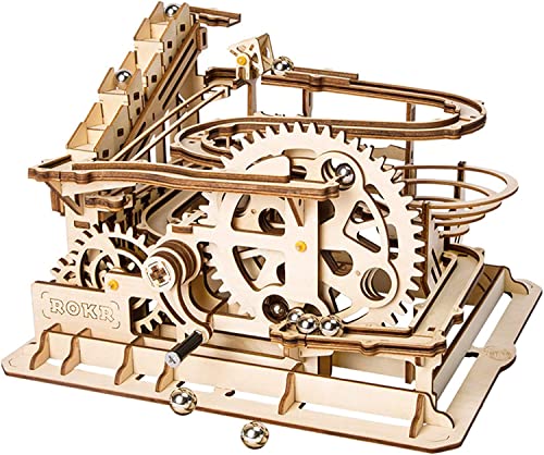 Robotime LG501 3-D Puzzle, Holz, Waterwheel Coaster von Robotime