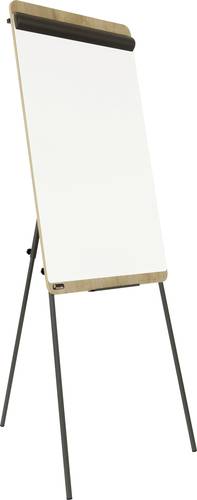 Rocada Flipchart NAT0610 (B x H) 700mm x 1900mm Holz, Eiche, Weiß (RAL 9003) abwischbar, beschriftb von Rocada