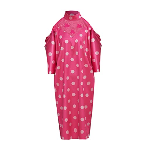 RocailleCos Pretty in Pink Andie Cosplay Kostüm Andie's Kleid Rosa Polka Dot Kleid Abschlussball Kostüm für Frauen Mädchen (Rosa, XXXL) von RocailleCos