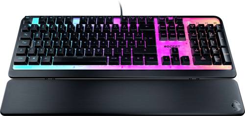 Roccat Magma USB Gaming-Tastatur Deutsch, QWERTZ Schwarz Beleuchtet von Roccat