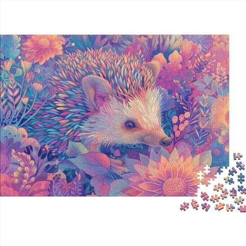 1000 Pieces Puzzles for Adults Teenagers Hedgehog DIY Tier Puzzle Puzzles Für Erwachsene Klassische Puzzles Relaxation Puzzle Games,mental Exercise Puzzle von Rochile