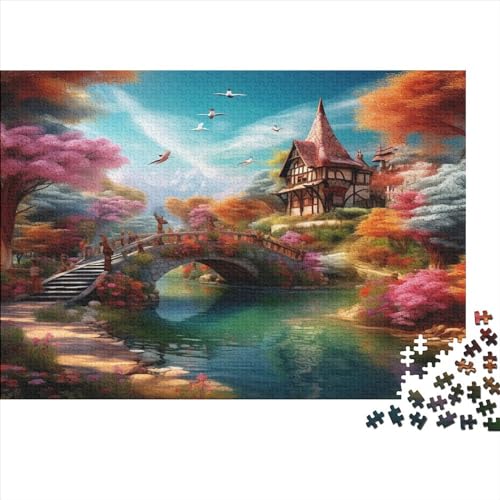 1000 Pieces Puzzles for Adults Teenagers Paradies DIY Landschaften Puzzle Cardboard Puzzle Game, Schweres Lernspielzeug Erwachsene Kinder 1000 Stück von Rochile