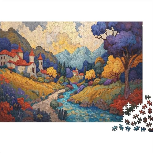 1000 Pieces Puzzles for Adults Teenagers Städte DIY Karikatur Puzzle Cardboard Puzzle Game, Schweres Lernspielzeug Erwachsene Kinder 1000 Stück von Rochile