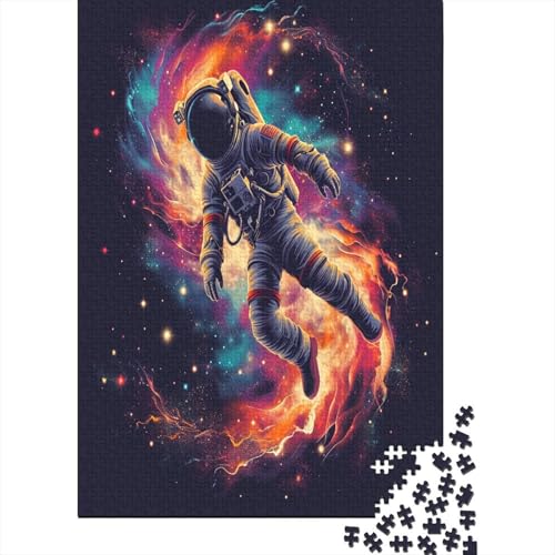 Astronaut Puzzle 1000 Teile,Puzzle Für Erwachsene, Impossible Puzzle, GesKükenlichkeitsspiel Für Die Ganze Familie,Puzzle Farbenfrohes,Puzzle-Geschenk,RaumdekoRatteion Puzzel 1000pcs (75x50cm) von Rochile