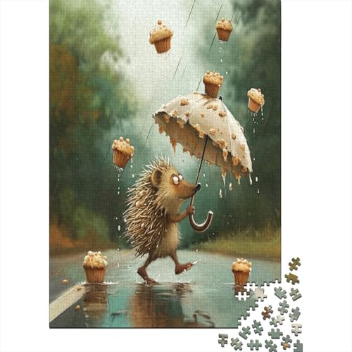 Igel Puzzle 1000 Teile Erwachsene, Puzzlespiel Jigsaw Puzzles Erwachsenen Puzzlespiel Puzzel 1000pcs (75x50cm) von Rochile