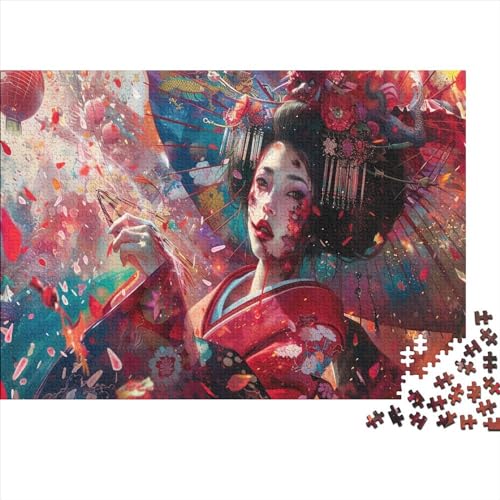 Puzzle 1000 Pieces, Adult Puzzle, Schönheit DIY Japanischer Stil Puzzle Stress Relieve Family Puzzle Game Schweres Lernspielzeug Erwachsene Kinder 1000 Stück von Rochile