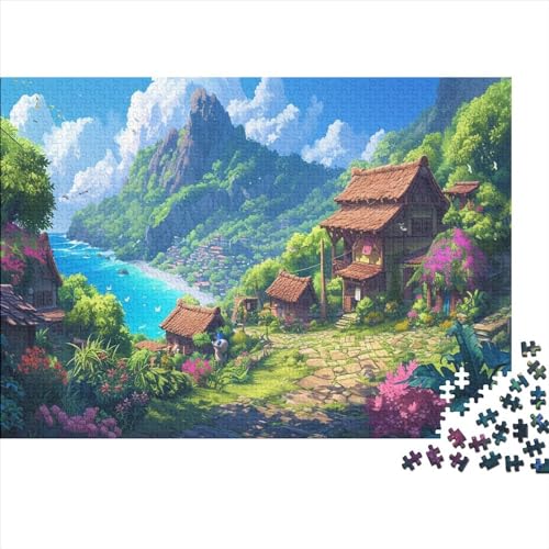 Puzzle 1000 Pieces, Adult Puzzle, Städte DIY Karikatur Puzzle Stress Relieve Family Puzzle Game Colourful Puzzle for Adults von Rochile