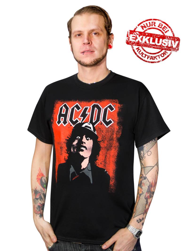 AC DC T-Shirt Fanshirt Angus Young Limited Edition schwarz-rot von Rock Off Retail Limited t/a Rockoff Trad