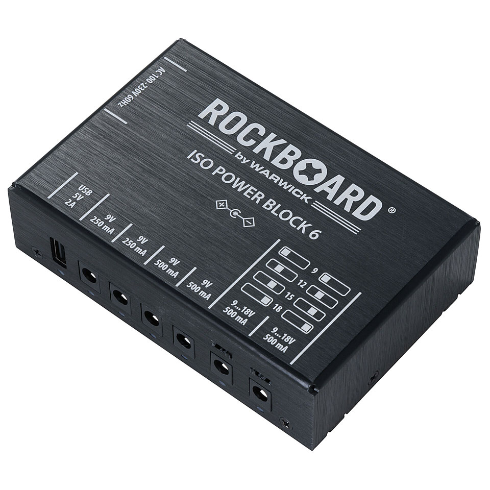 RockBoard ISO Power Block V6 IEC Netzteil Gitarre/Bass von RockBoard