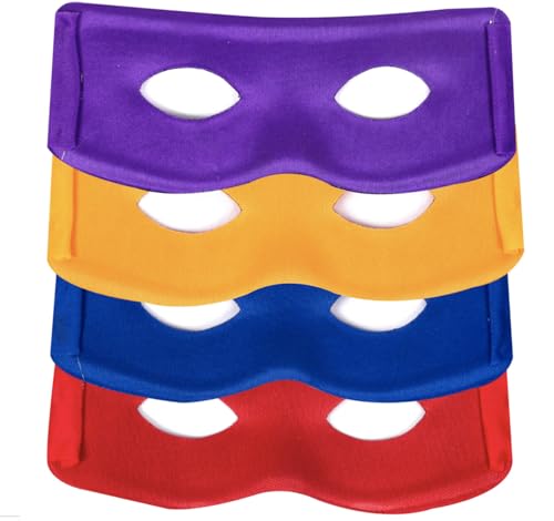 RockParty Ninja Style Super Hero Teenage Mutant Masks Turtle: lila, gelb, blau und rot von RockParty