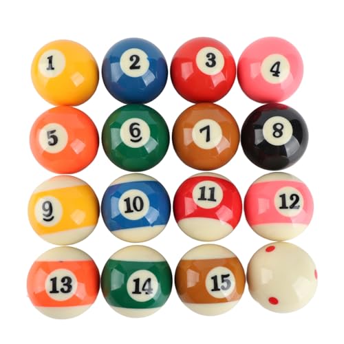 RockVOQRN Standard Billard Ball Set Professionelle Harz Kleine Pool Queue Ball Full Set Unterhaltungsausrüstung für Home Partys von RockVOQRN